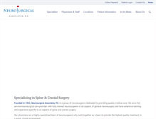 Tablet Screenshot of neurosurgicalva.com